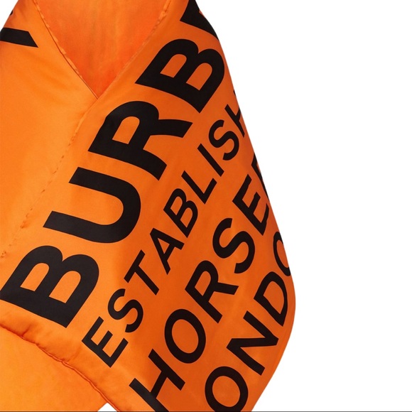 Burberry Orange Padded Scarf - Picture 9 of 13
